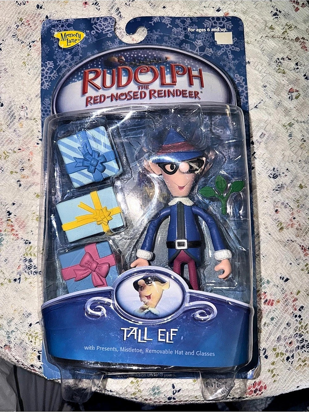 Memory Lane Rudolph Red-Nosed Reindeer Tall Elf Figure NWT